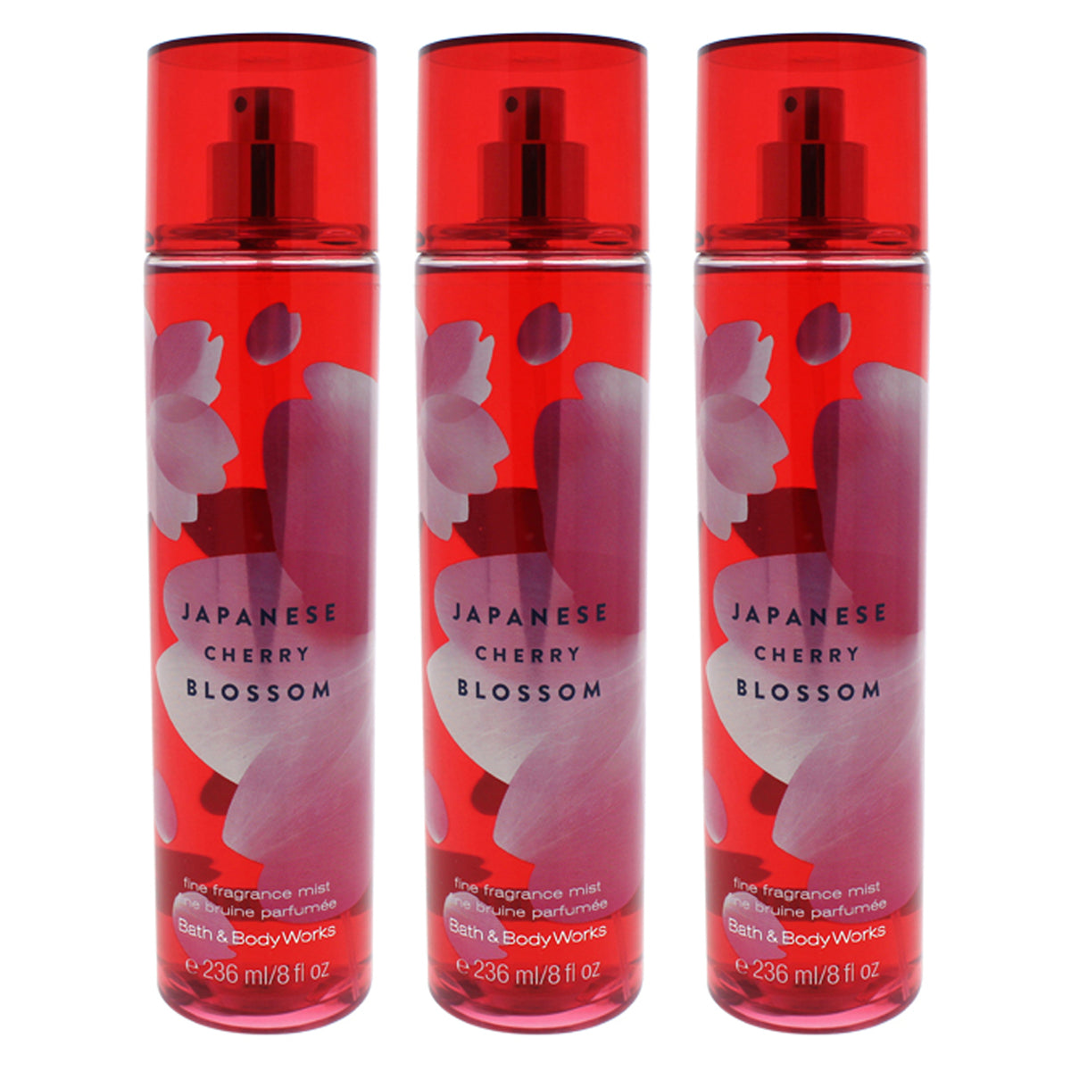 Bath and Body Works Japanese Cherry Blossom - Pack of 3 -Thefragrancemart.com