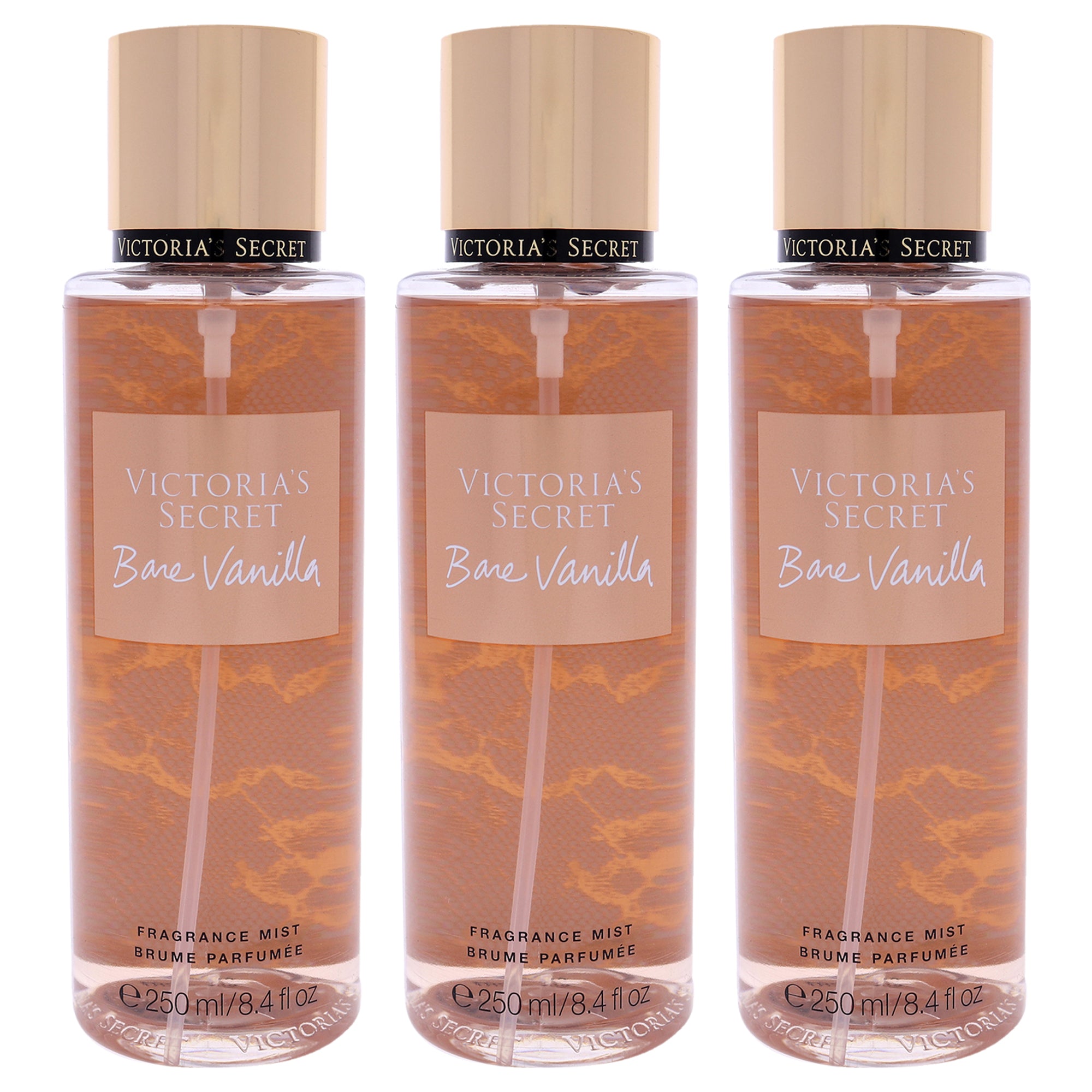 Victorias Secret Bare Vanilla - Pack of 3 -Thefragrancemart.com