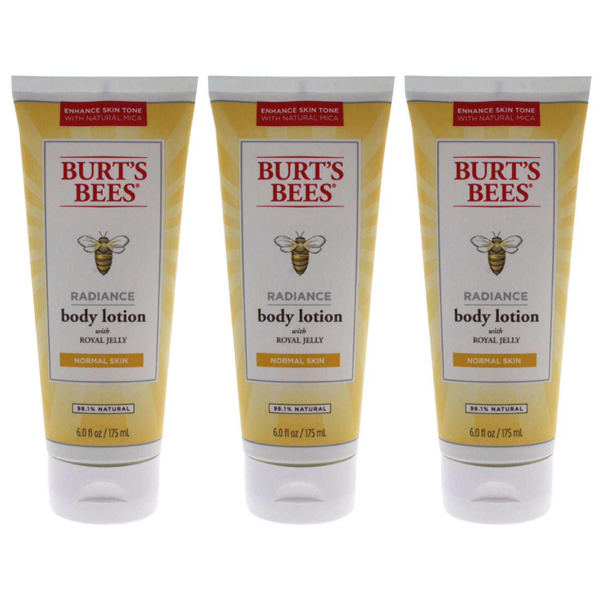 Burts Bees Radiance Body Lotion - Pack of 3 -Thefragrancemart.com