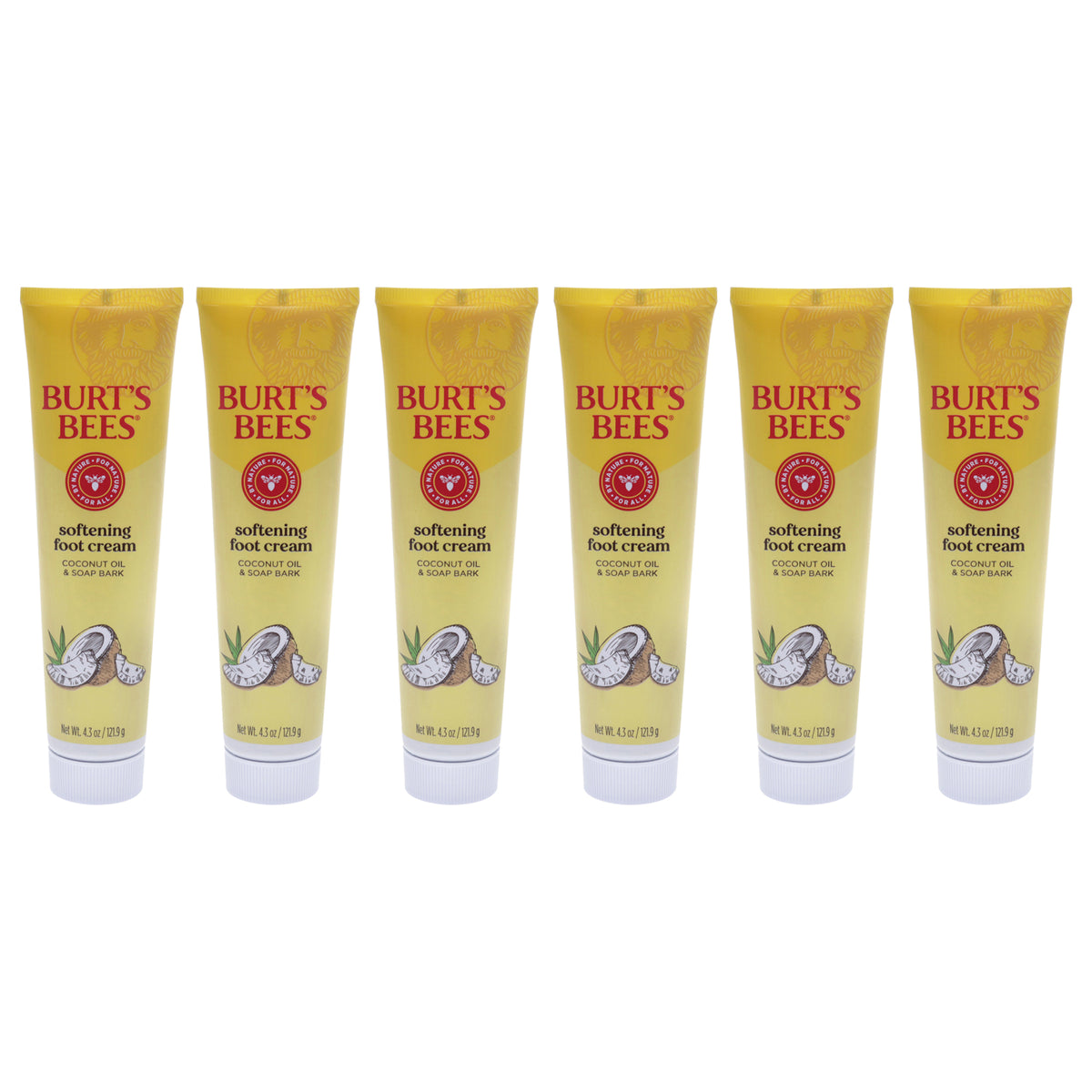 Burts Bees Coconut Foot Creme - Pack of 6 -Thefragrancemart.com