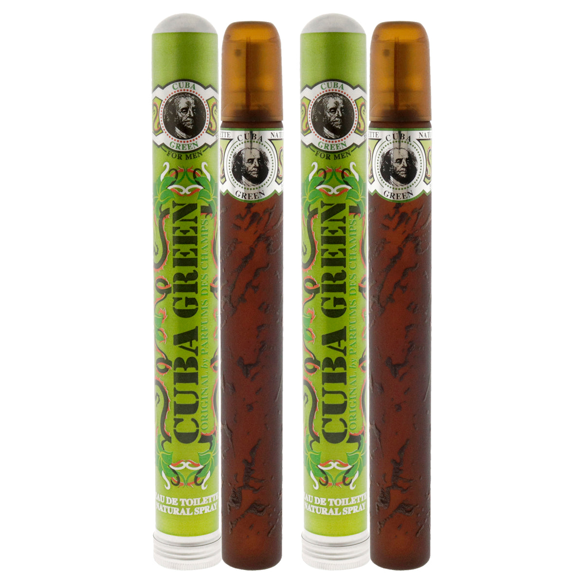 Cuba Green - Pack of 2 Eau De Toilette-Thefragrancemart.com