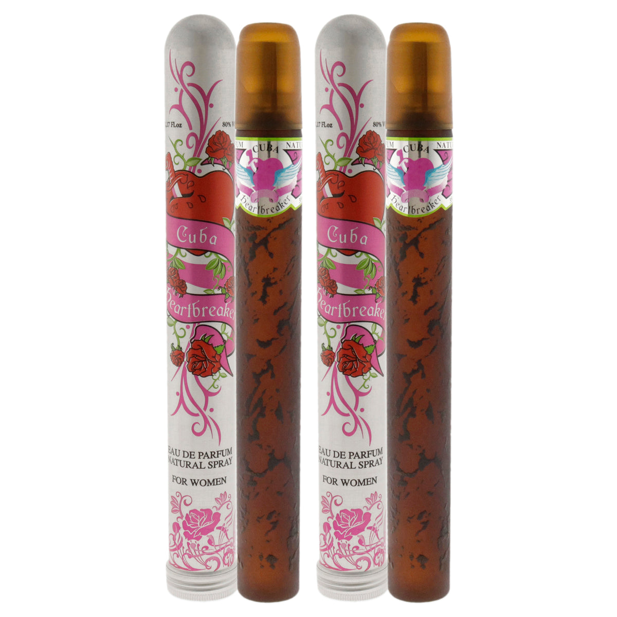 Cuba Heartbreaker - Pack of 2 Eau De Parfum-Thefragrancemart.com