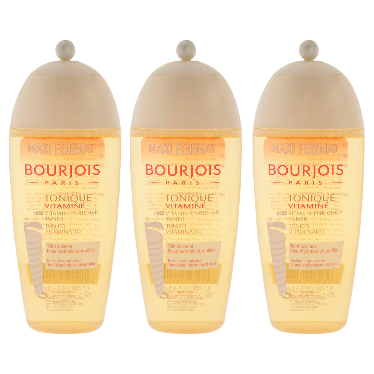 Bourjois Maxi Format Vitamin-Enriched Toner - Pack of 3 -Thefragrancemart.com