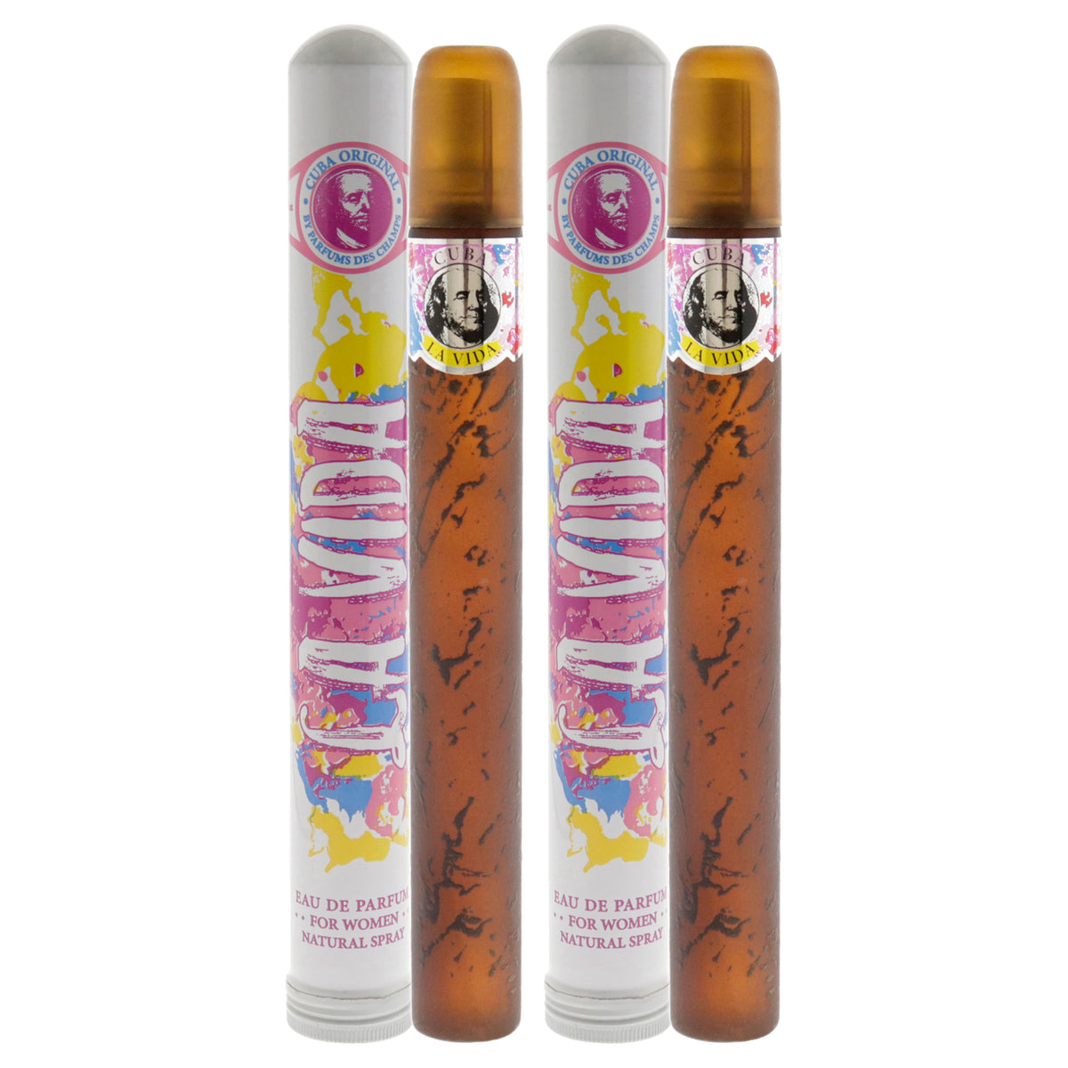 Cuba La Vida - Pack of 2 Eau De Parfum-Thefragrancemart.com