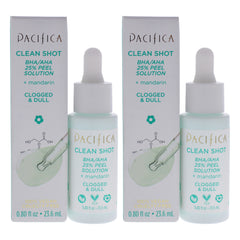 Pacifica Clean Shot BHA-AHA 25 Percent Peel Solution - Pack of 2 -Thefragrancemart.com
