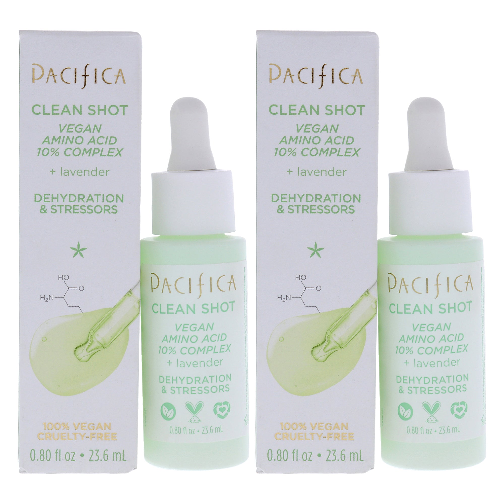 Pacifica Clean Shot Vegan Amino Acid 10 Percent Complex - Pack of 2 -Thefragrancemart.com