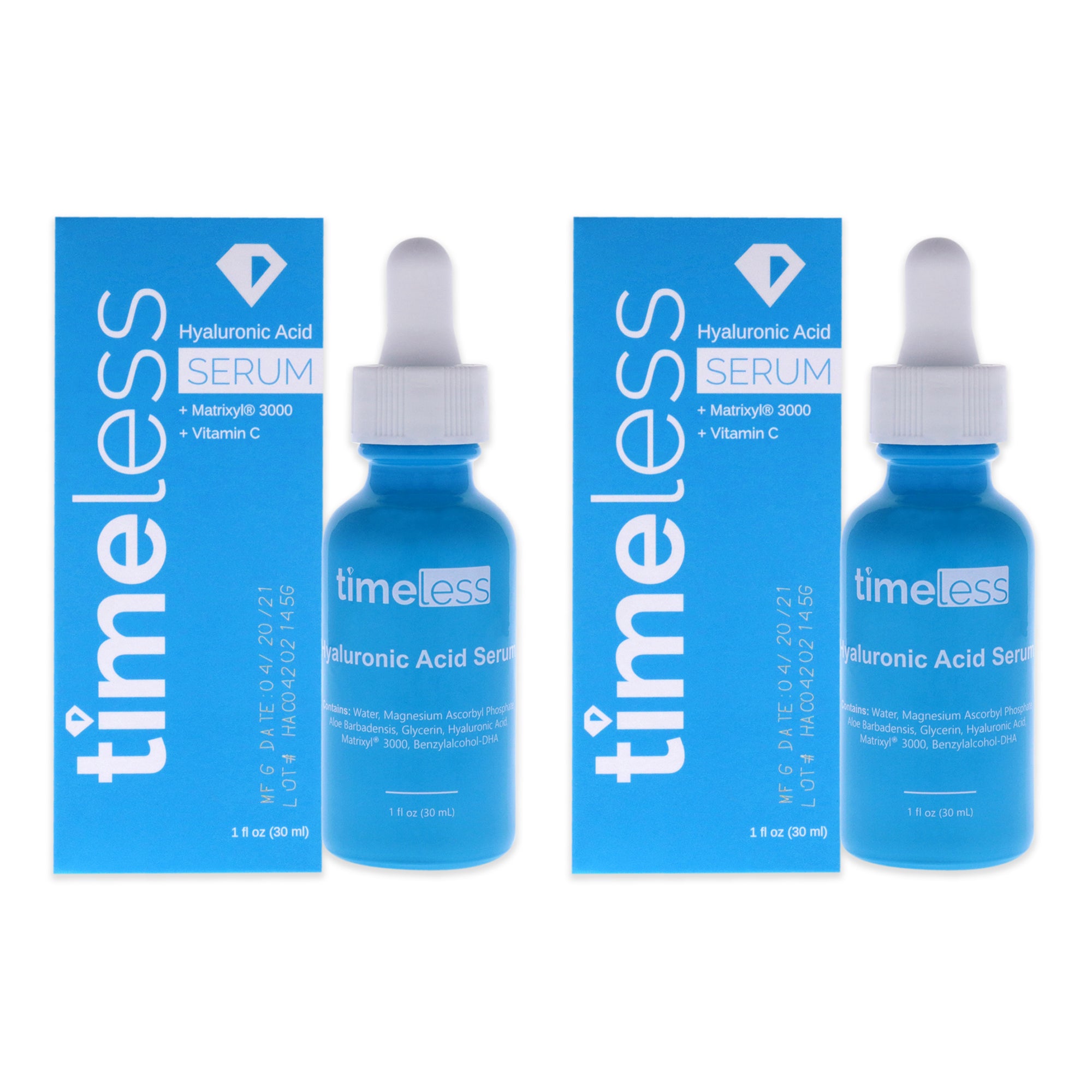 Timeless Hyaluronic Acid Vitamin C Serum - Pack of 2 -Thefragrancemart.com