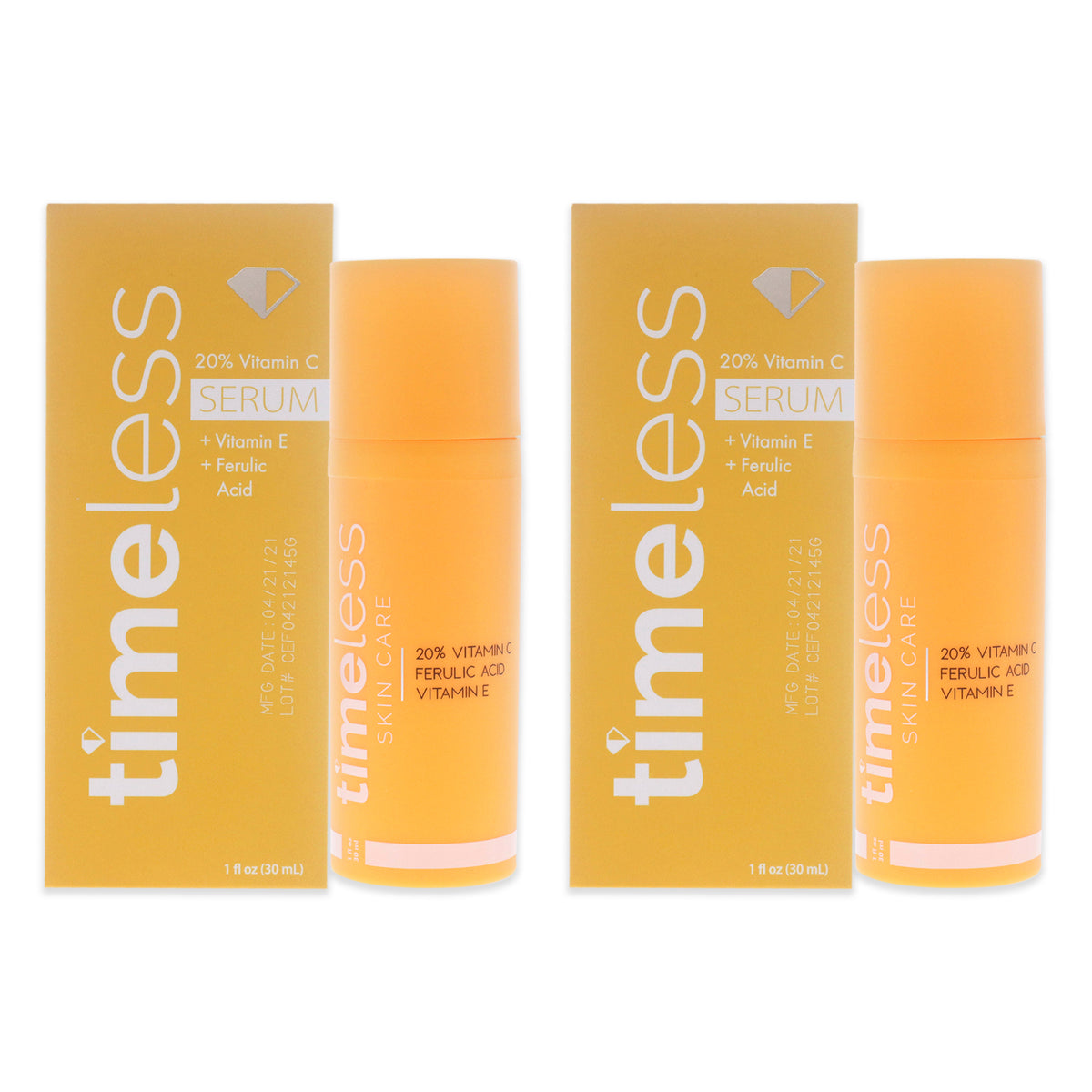 Timeless Vitamin C Plus E 20 Percent Ferulic Acid Serum - Pack of 2 -Thefragrancemart.com