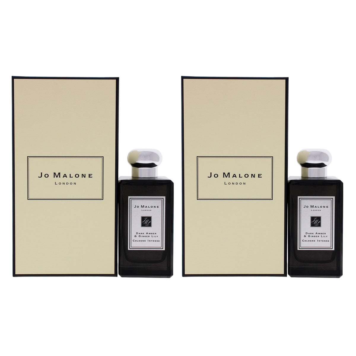 Jo Malone Dark Amber and Ginger Lily Intense - Pack of 2 Eau De Cologne-Thefragrancemart.com