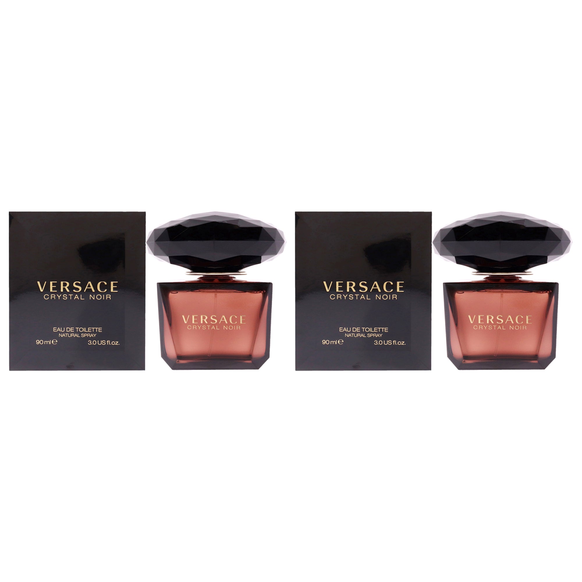 Versace Crystal Noir - Pack of 2 Eau De Toilette-Thefragrancemart.com