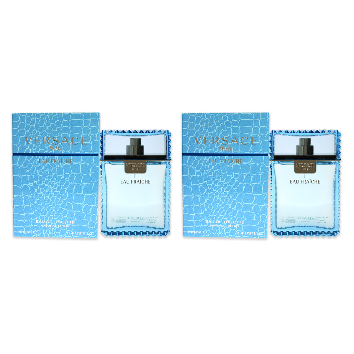 Versace Man Eau Fraiche - Pack of 2 Eau De Toilette-Thefragrancemart.com