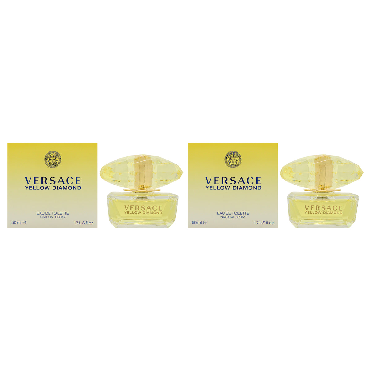 Versace Yellow Diamond - Pack of 2 Eau De Toilette-Thefragrancemart.com