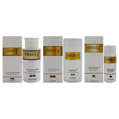 Obagi C-Balancing Toner For Normal to Oily Skin and C-Cleansing Gel and C-Exfoliating Day Lotion Kit -Thefragrancemart.com