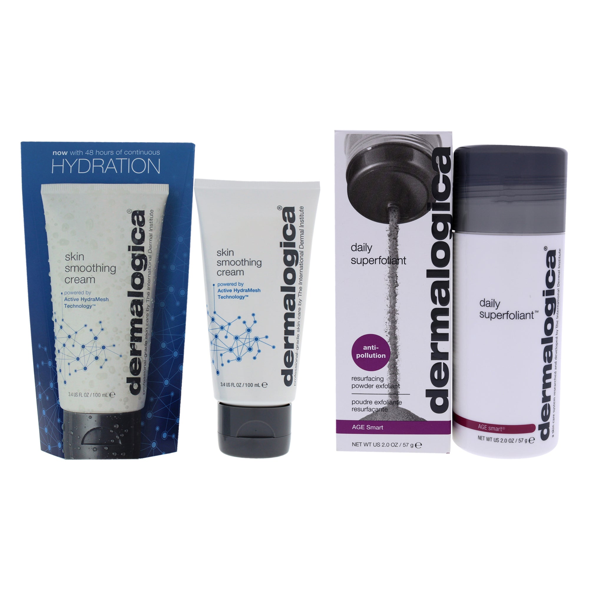 Dermalogica Skin Smoothing Cream and Age Smart Daily Superfoliant Kit -Thefragrancemart.com