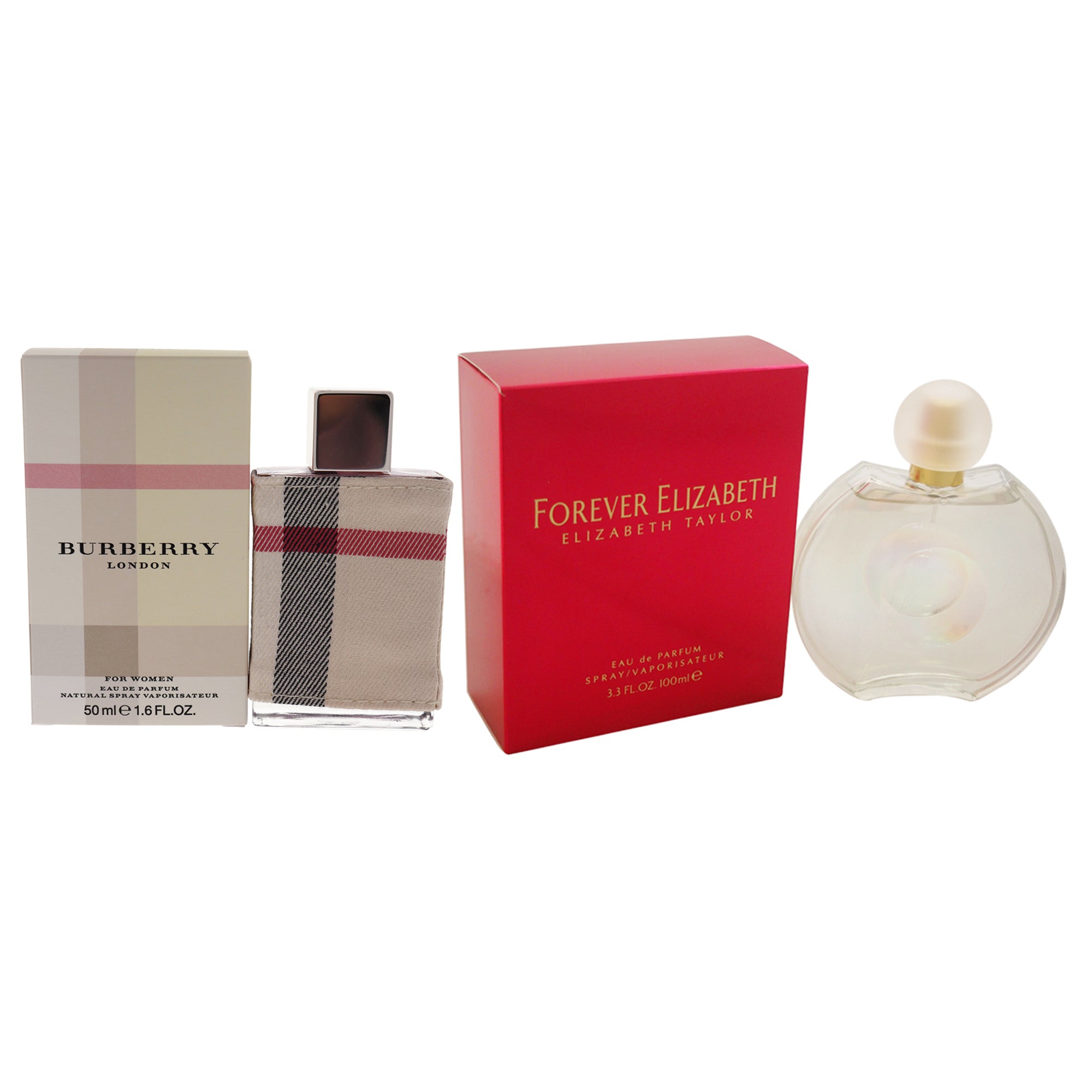 Various Designers Forever Elizabeth and Burberry London Kit Eau De Parfum-Thefragrancemart.com