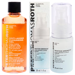 Peter Thomas Roth Water Drench Hyaluronic Cloud Serum and Anti-Aging Cleansing Gel Kit -Thefragrancemart.com