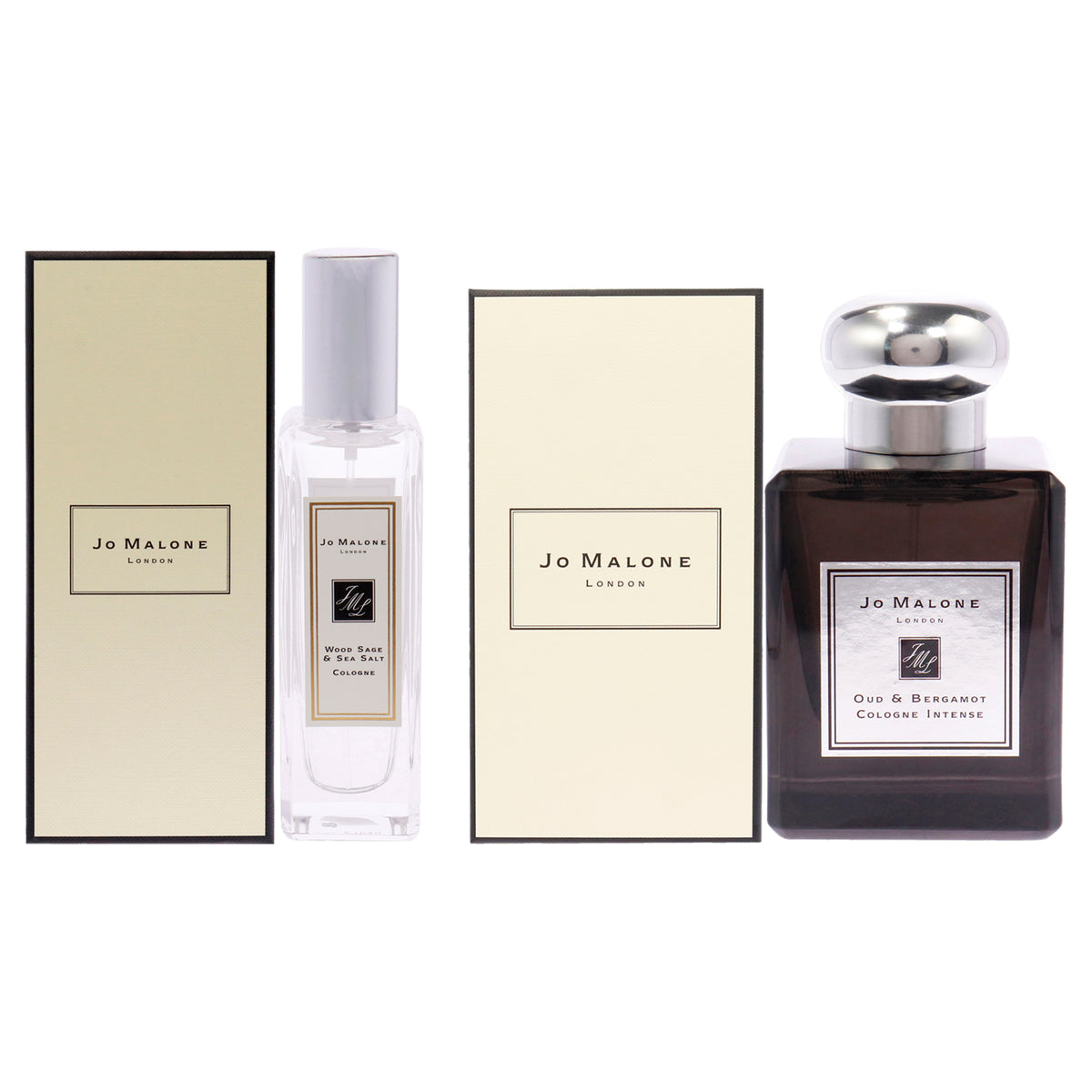 Jo Malone Wood Sage and Sea Salt and Oud and Bergamot Intense Kit Eau De Cologne-Thefragrancemart.com