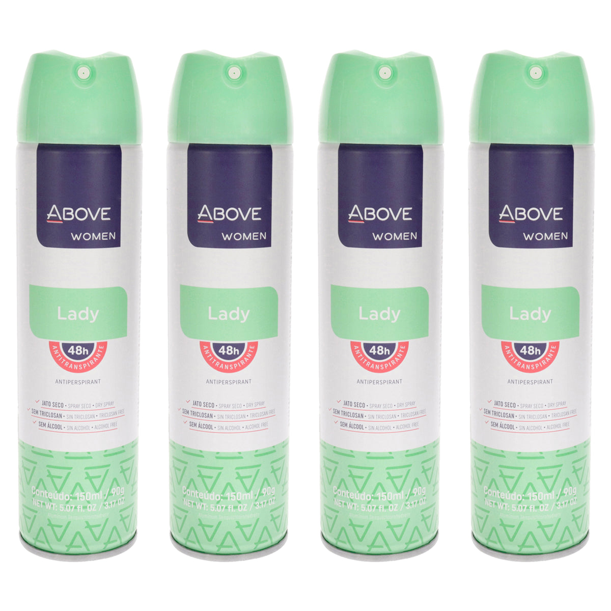 Above 48 Hours Antiperspirant Deodorant - Lady - Pack of 4 -Thefragrancemart.com