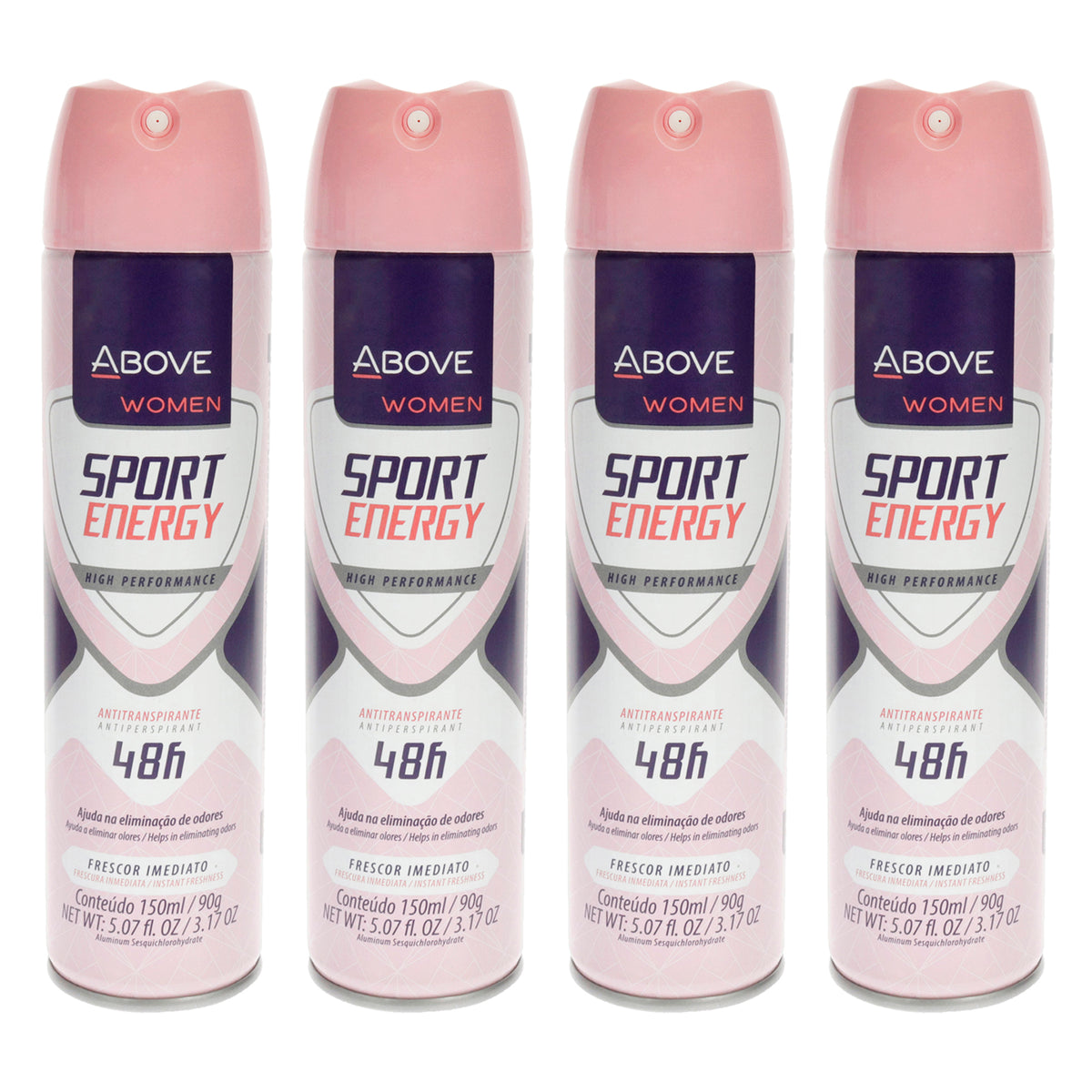 Above 48 Hours Sport Energy Antiperspirant Deodorant - Pack of 4 -Thefragrancemart.com