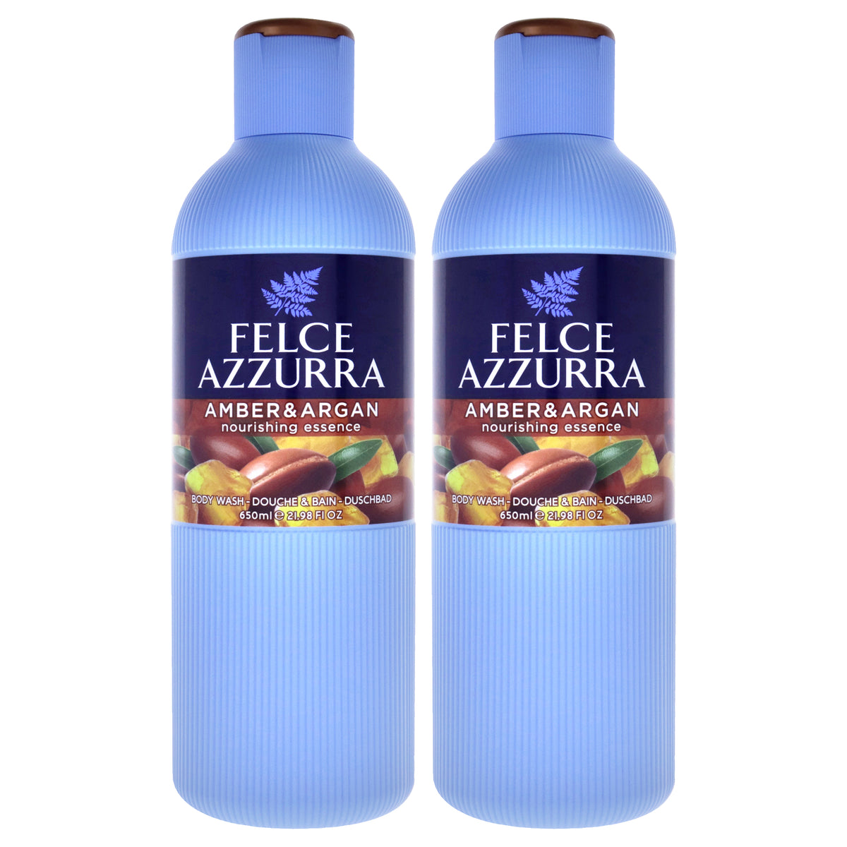 Felce Azzurra Amber and Argan - Pack of 2 -Thefragrancemart.com