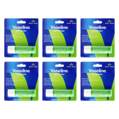 Vaseline Lip Therapy Petroleum Jelly - Aloe Vera - Pack of 6 -Thefragrancemart.com