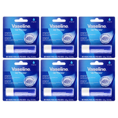 Vaseline Lip Therapy Original Petroleum Jelly - Pack of 6 -Thefragrancemart.com