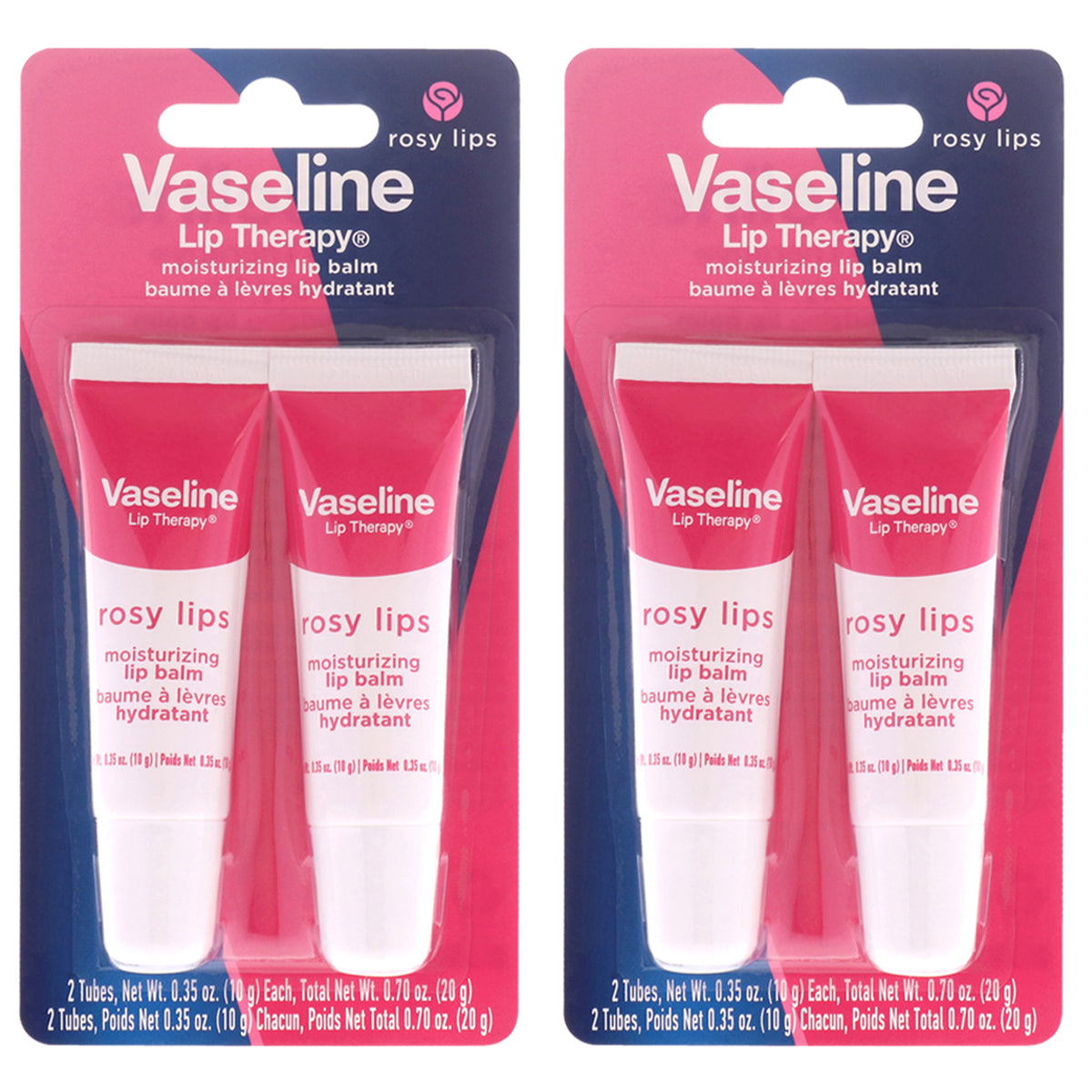 Vaseline Lip Therapy - Rosy Lips - Pack of 4 -Thefragrancemart.com