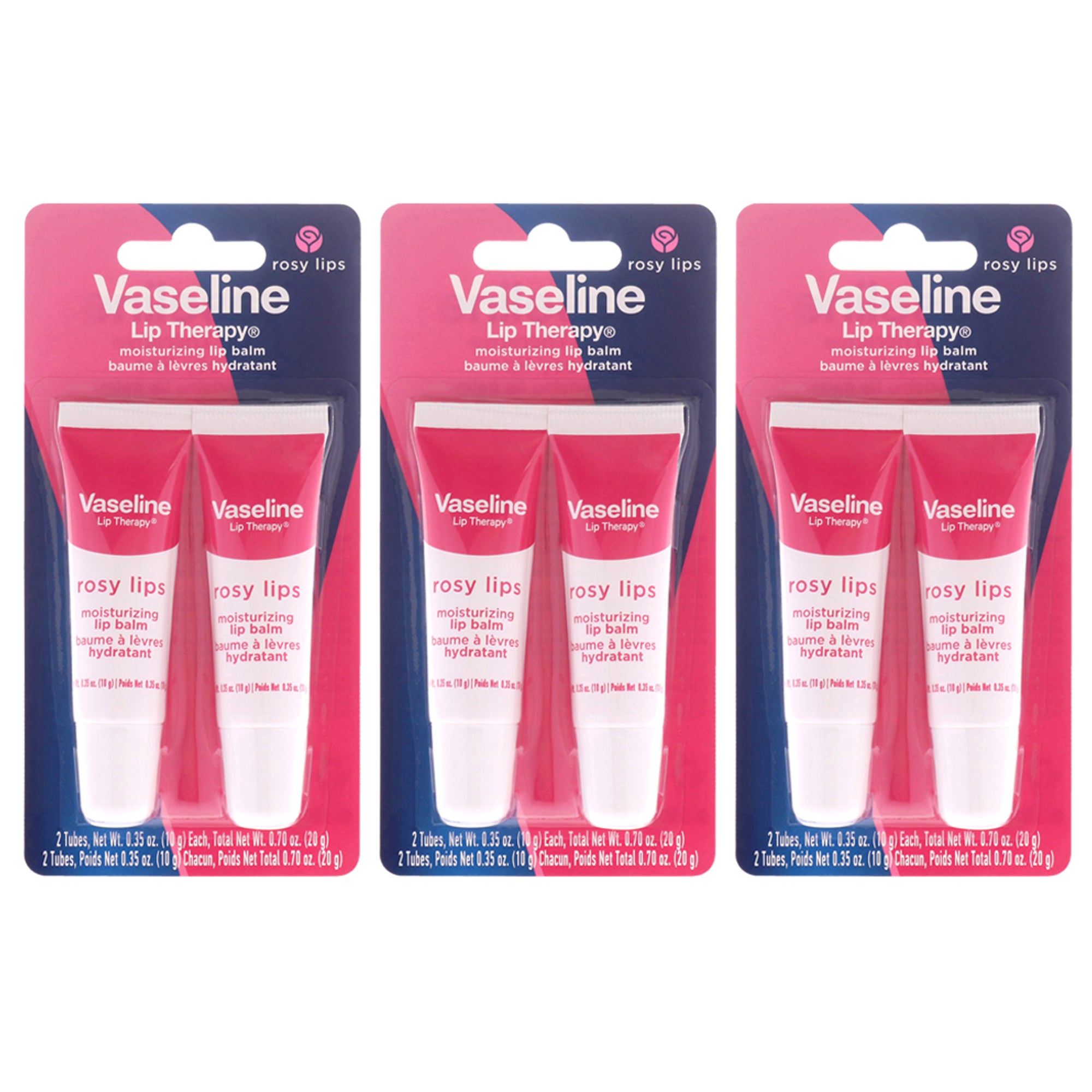 Vaseline Lip Therapy - Rosy Lips - Pack of 6 -Thefragrancemart.com