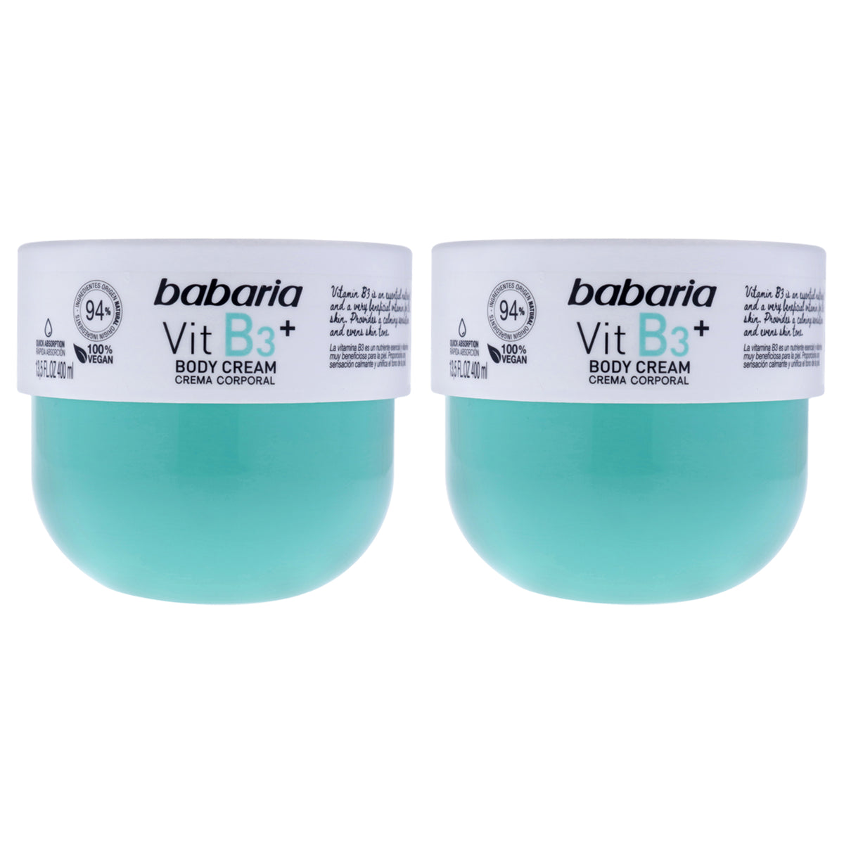 Babaria Vitamin B3 Plus Body Cream - Pack of 2 -Thefragrancemart.com
