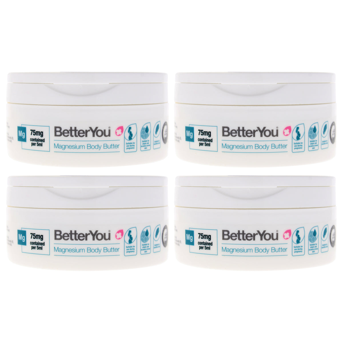 BetterYou Magnesium Body Butter - Pack of 4 -Thefragrancemart.com