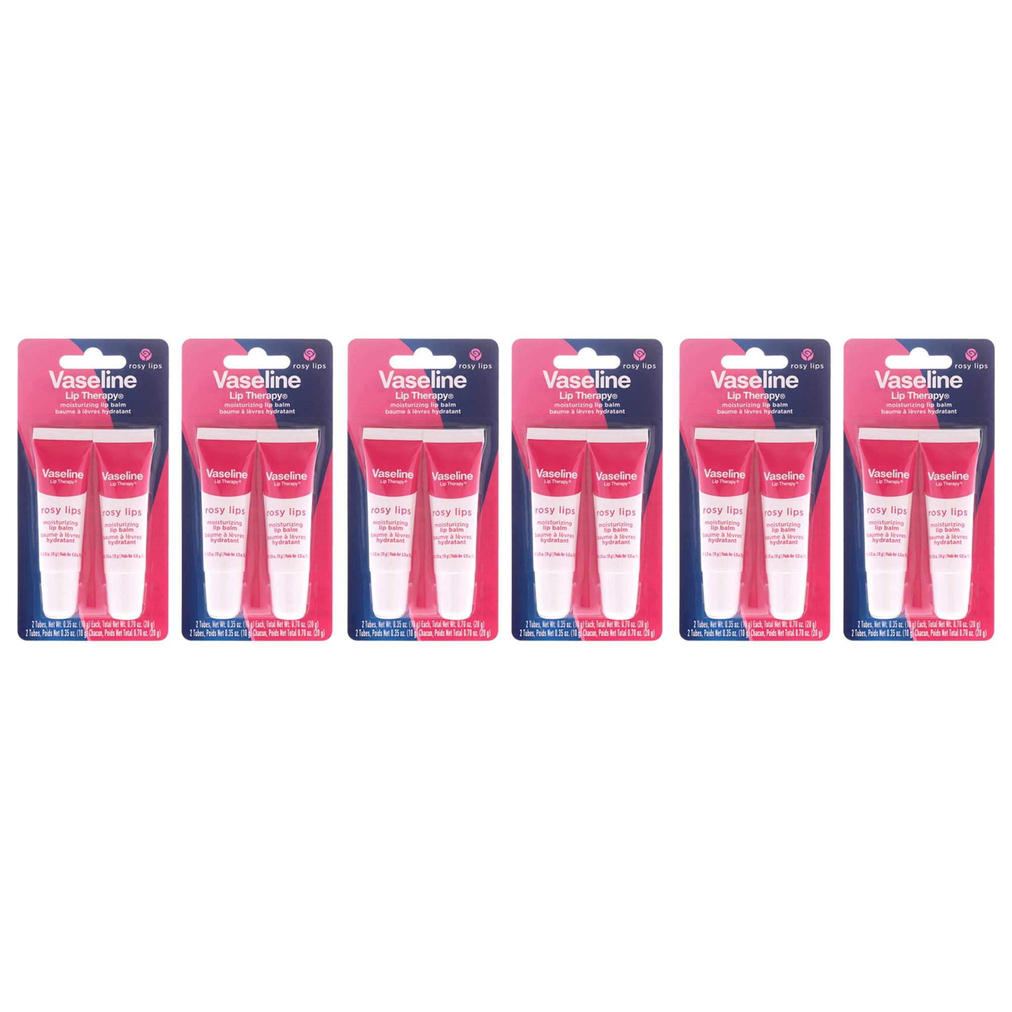 Vaseline Lip Therapy - Rosy Lips - Pack of 12 -Thefragrancemart.com
