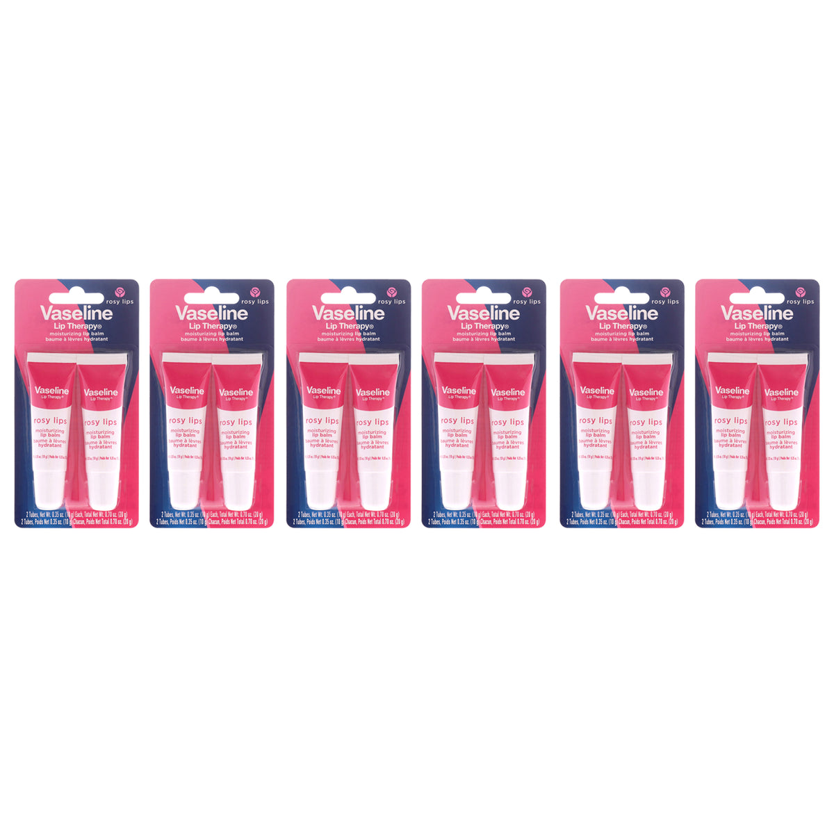 Vaseline Lip Therapy - Rosy Lips - Pack of 12 -Thefragrancemart.com