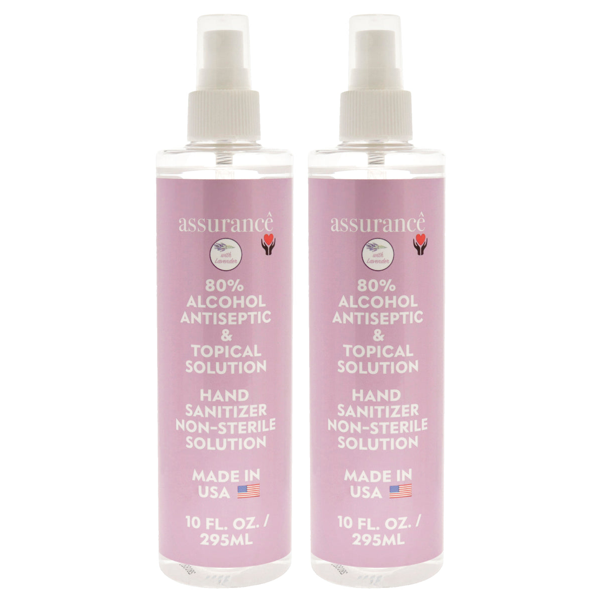 Assurance Hand Sanitizer Non-Sterile Solution - Lavender - Pack of 2 -Thefragrancemart.com