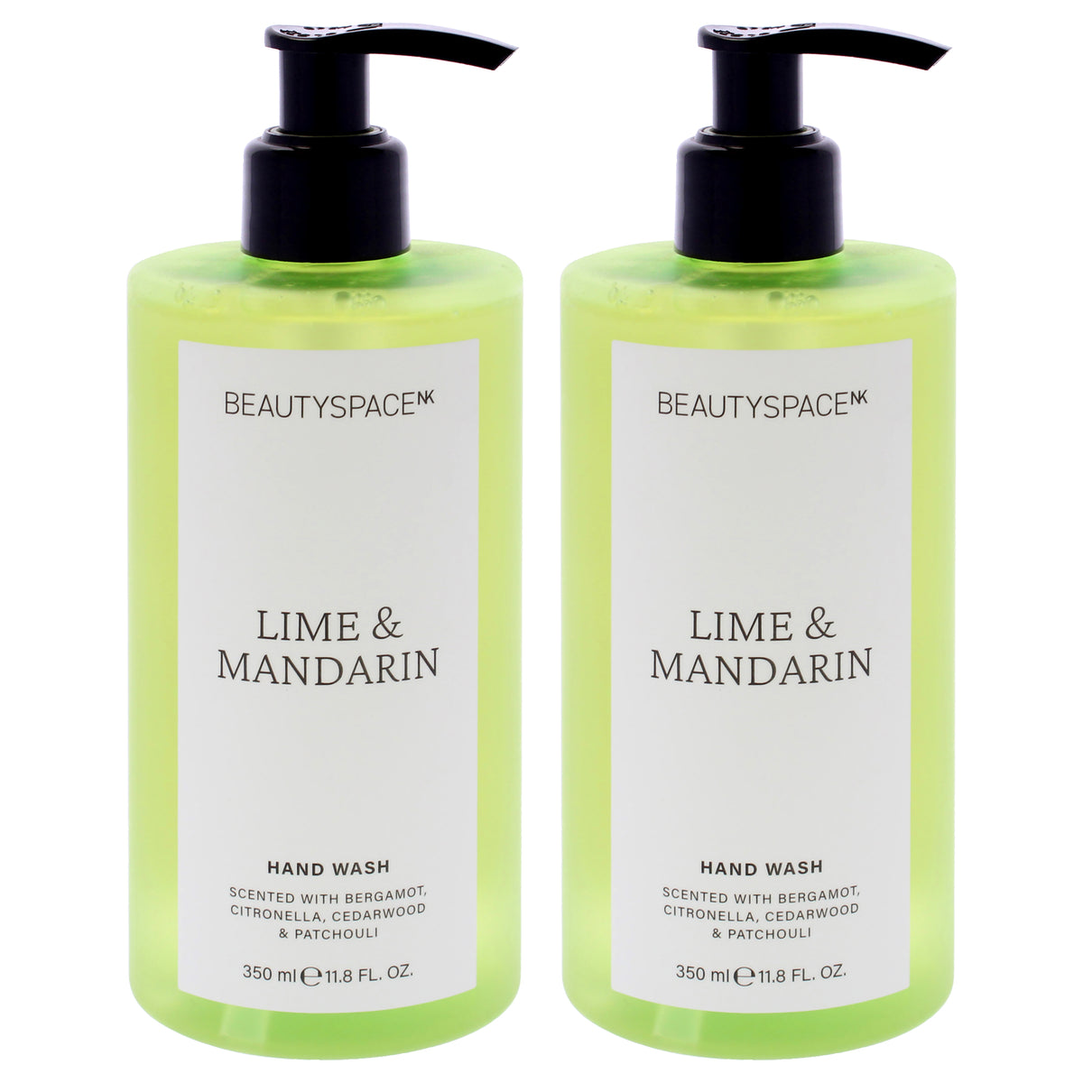 BeautySpace Beauty Space Hand Wash - Lime and Mandarin - Pack of 2 -Thefragrancemart.com