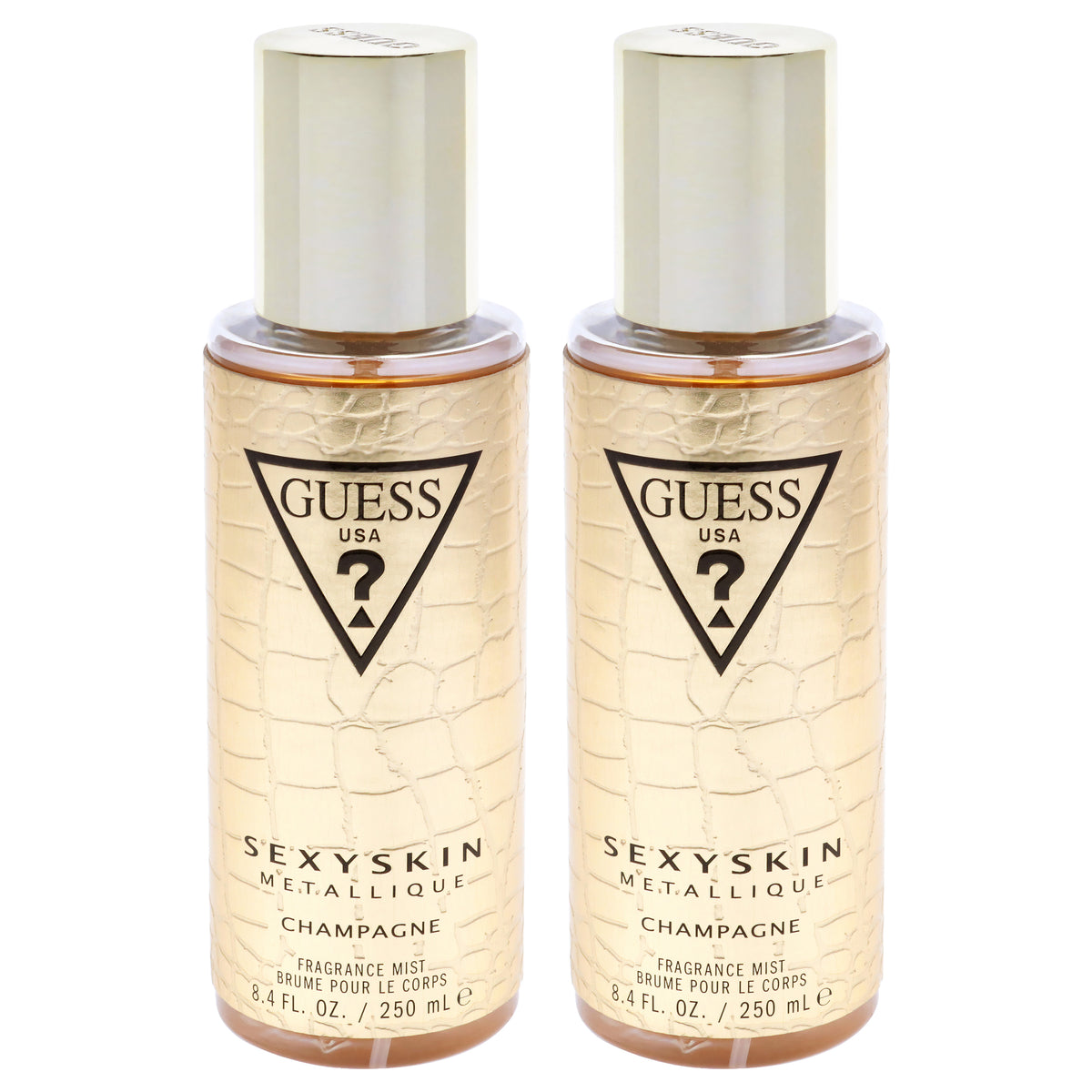 Guess Sexy Skin Metallique - Champagne - Pack of 2 -Thefragrancemart.com