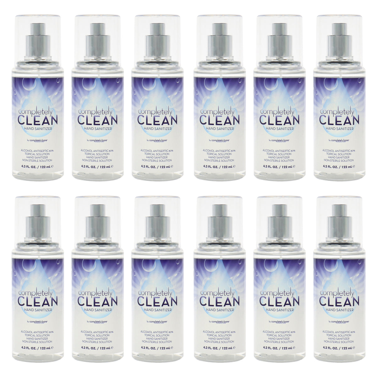 Completely Bare Completely Clean Hand Sanitizer - Pack of 12 -Thefragrancemart.com