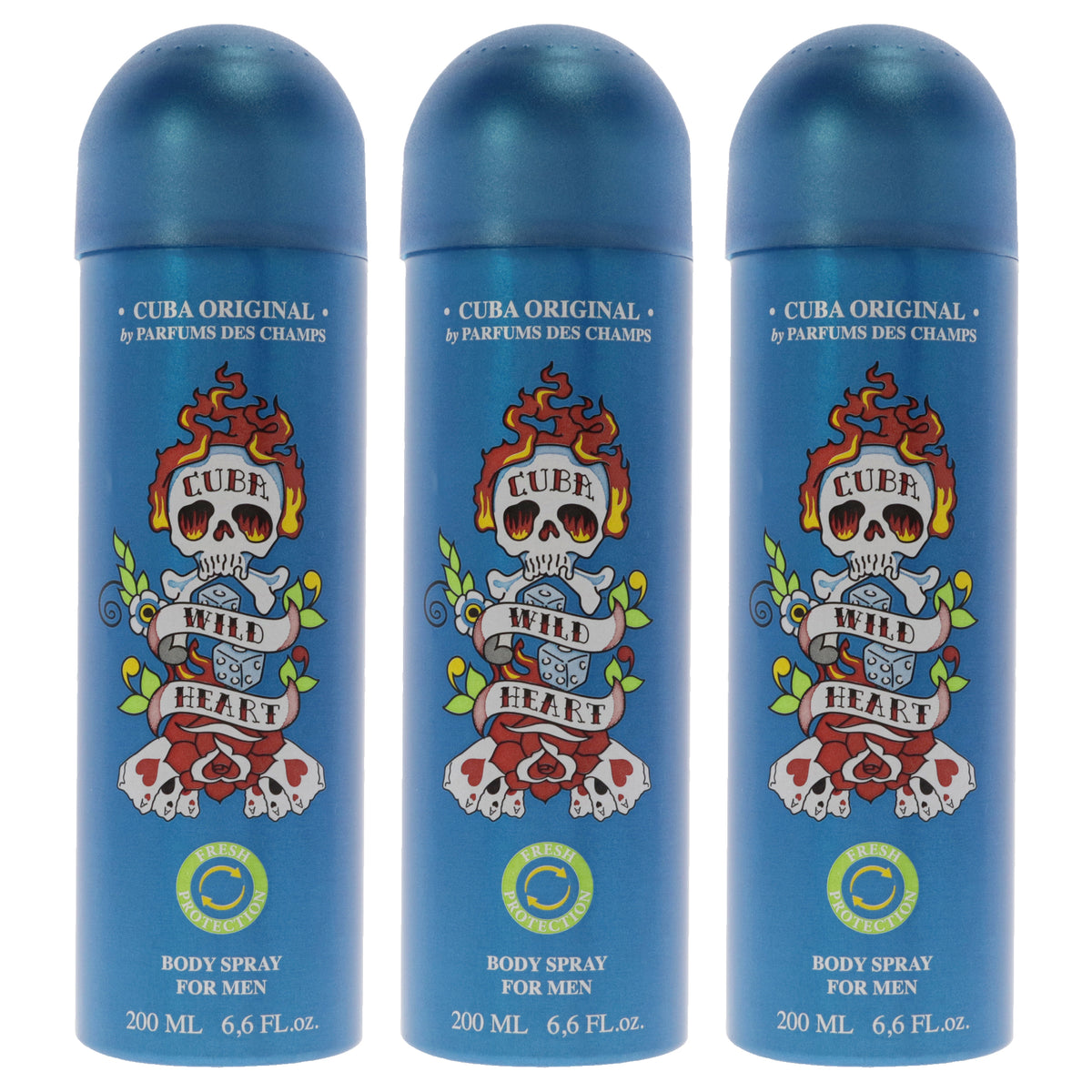 Cuba Wild Heart - Pack of 3 -Thefragrancemart.com