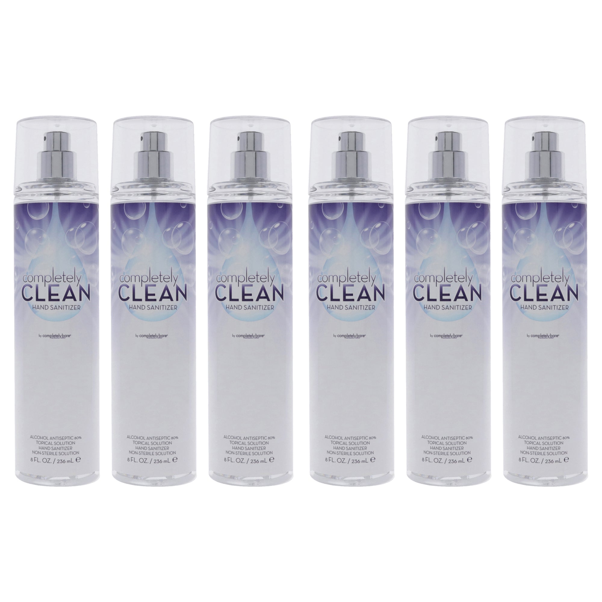 Completely Bare Completely Clean Hand Sanitizer - Pack of 6 -Thefragrancemart.com