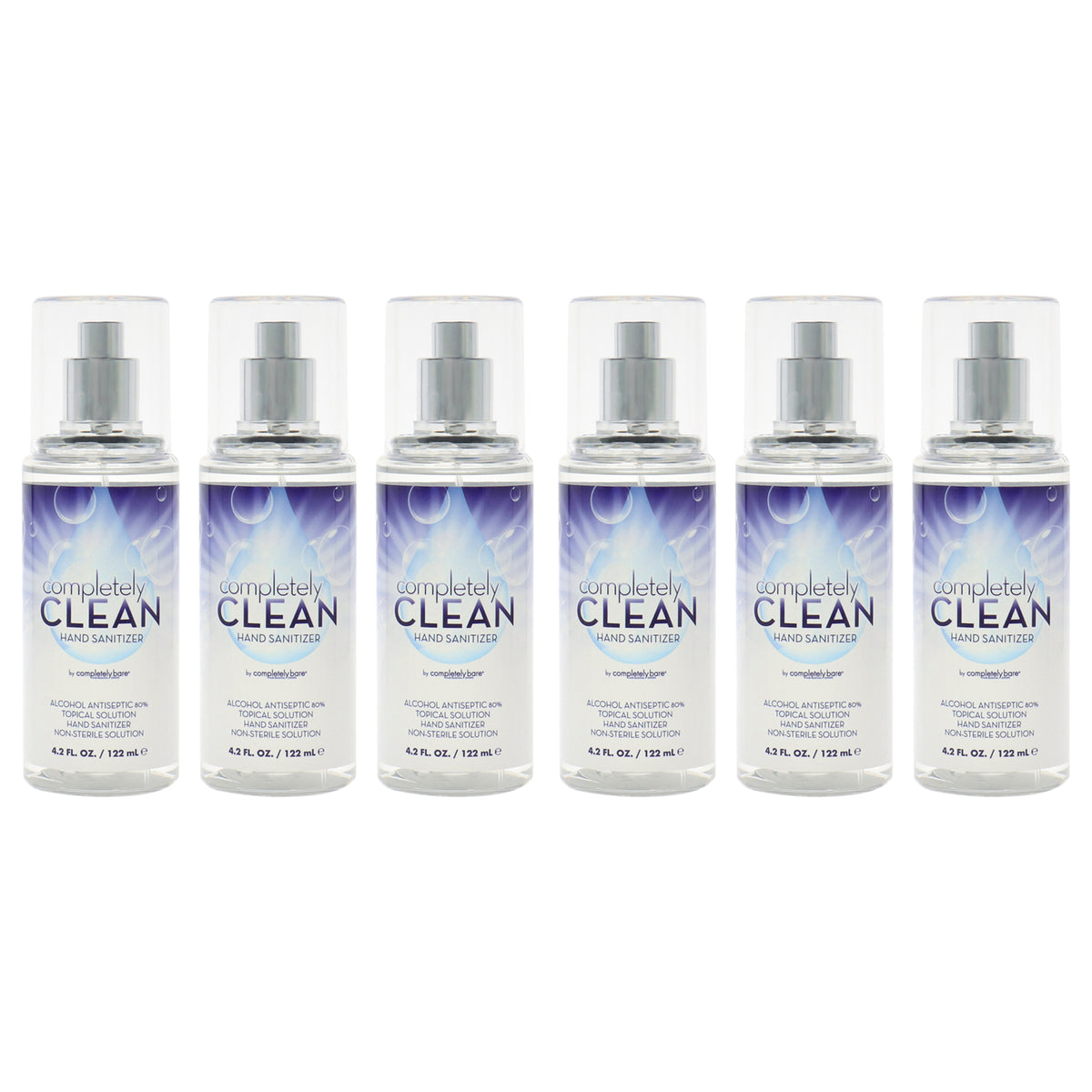 Completely Bare Completely Clean Hand Sanitizer - Pack of 6 -Thefragrancemart.com