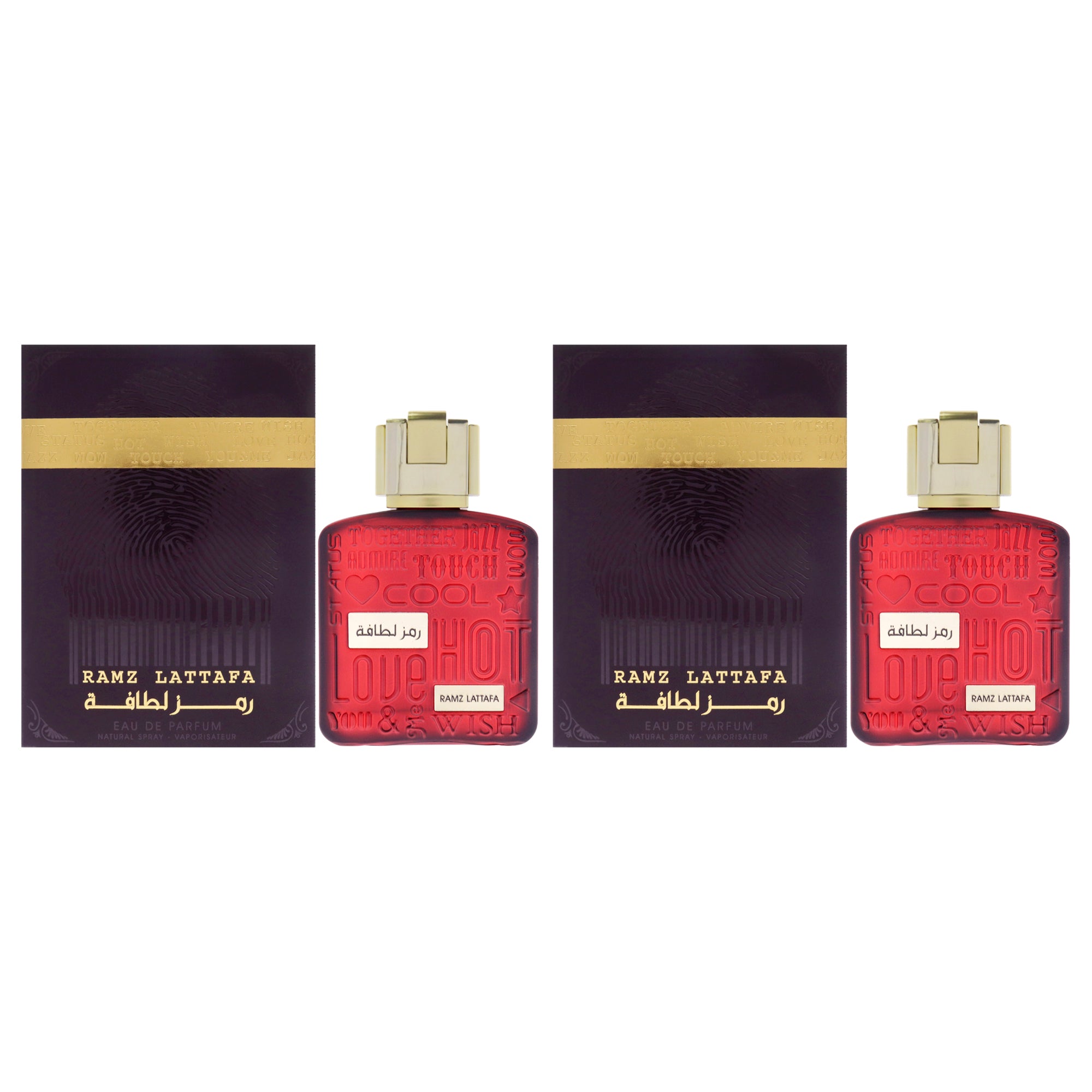 Lattafa Ramz Gold - Pack of 2 Eau De Parfum-Thefragrancemart.com