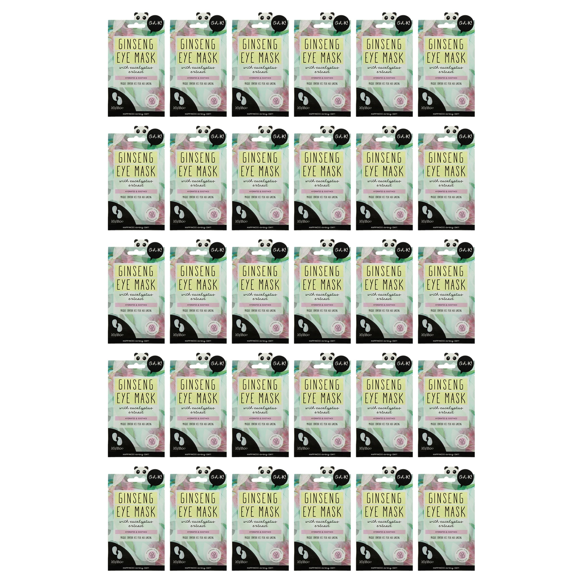 Oh K! Eye Mask - Ginseng and Eucalyptus - Pack of 30 -Thefragrancemart.com