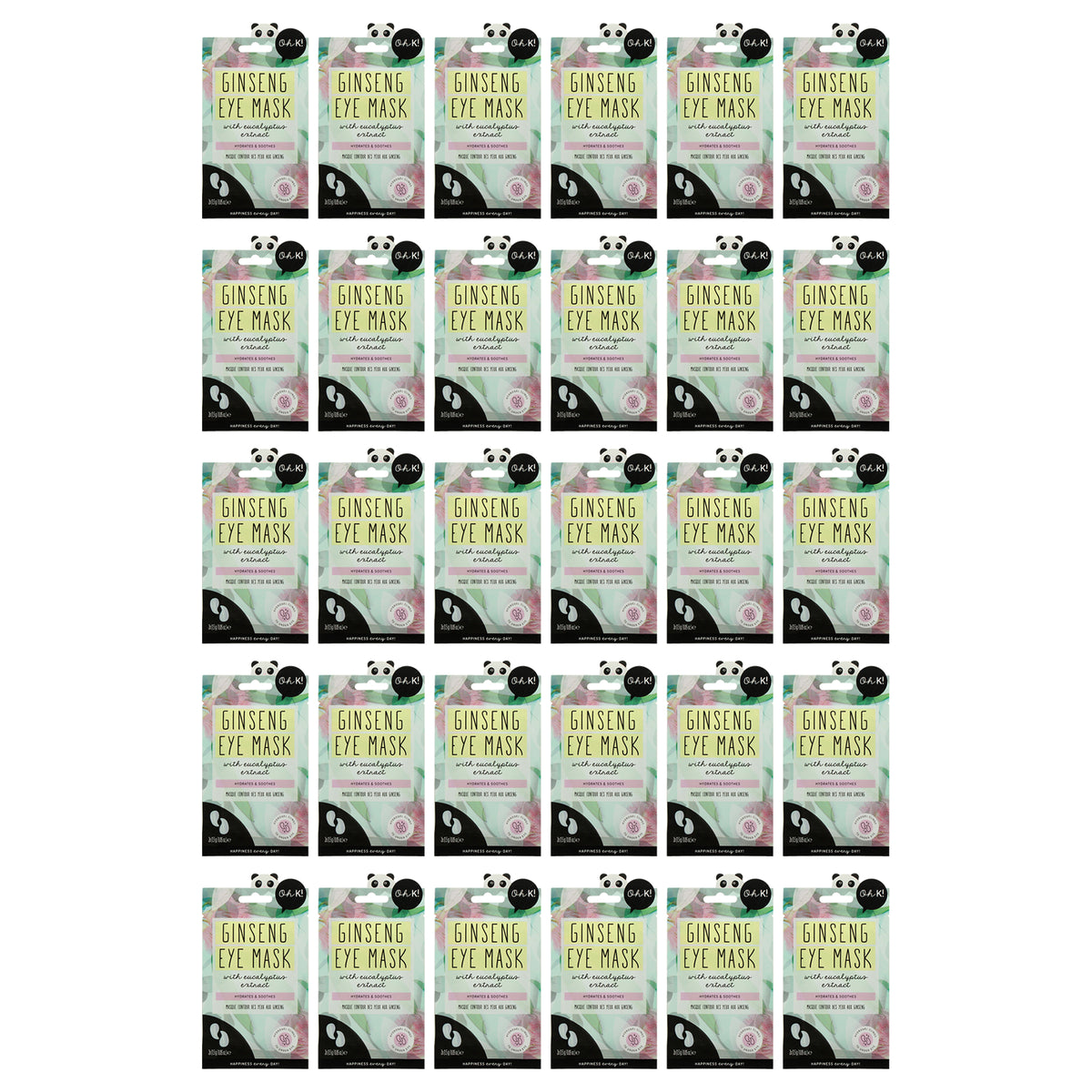 Oh K! Eye Mask - Ginseng and Eucalyptus - Pack of 30 -Thefragrancemart.com