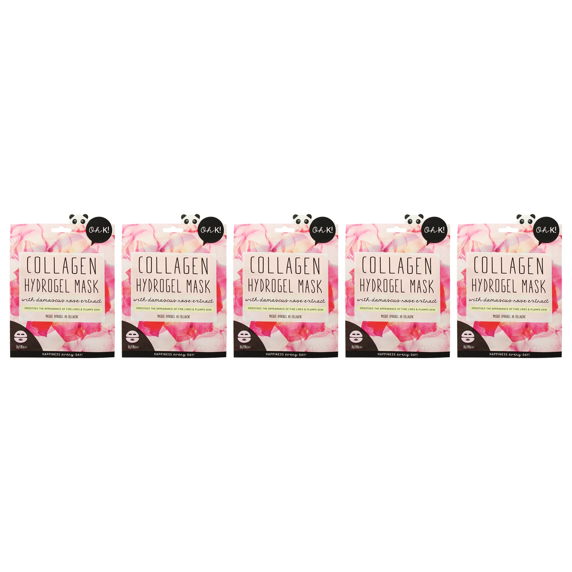 Oh K! Hydrogel Sheet Mask - Collagen - Pack of 5 -Thefragrancemart.com