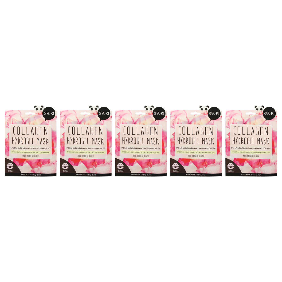 Oh K! Hydrogel Sheet Mask - Collagen - Pack of 5 -Thefragrancemart.com