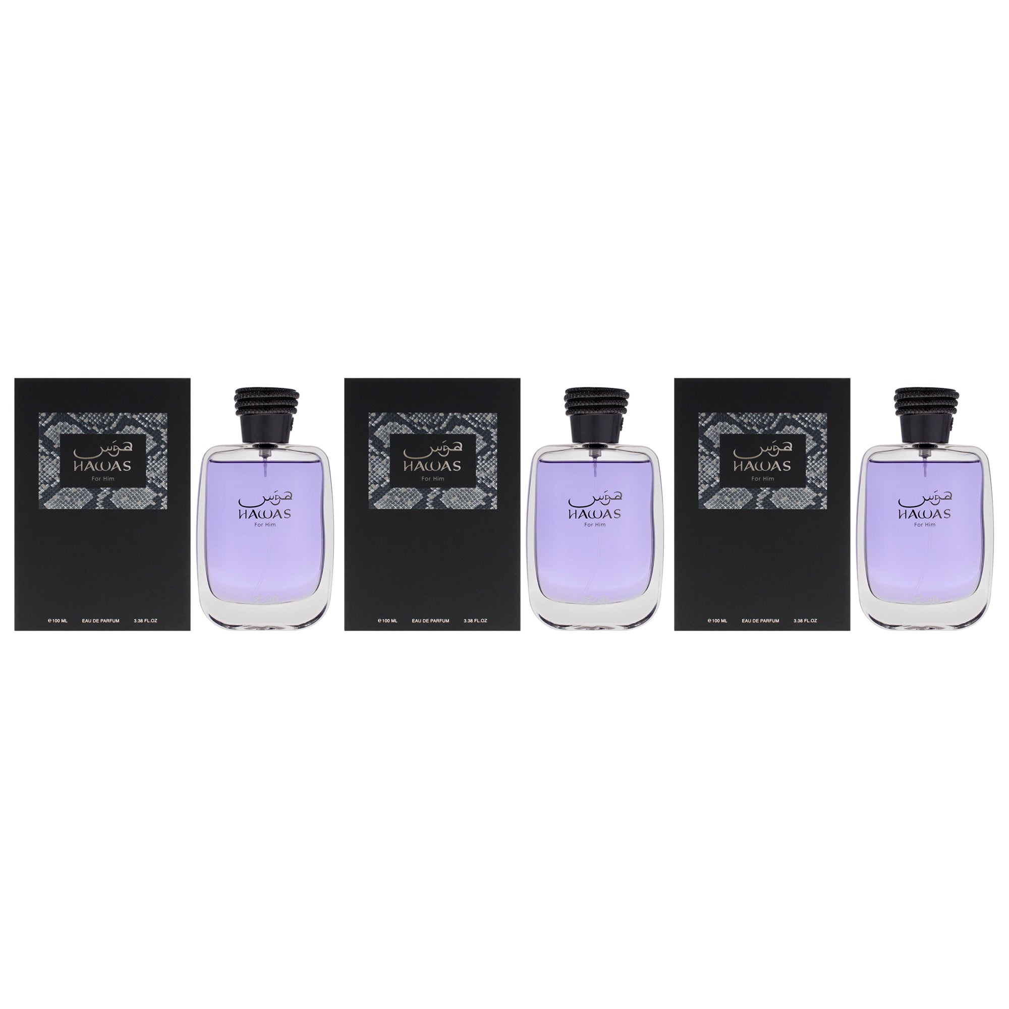 Rasasi Hawas Collection - Hawas - Pack of 3 Eau De Parfum-Thefragrancemart.com