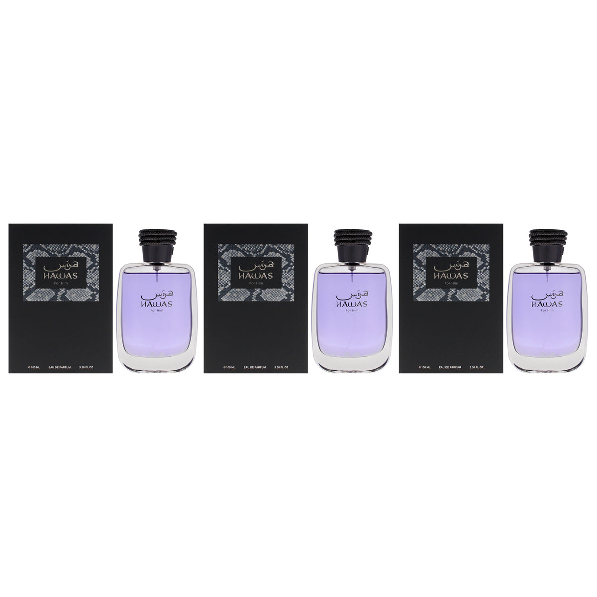 Rasasi Hawas Collection - Hawas - Pack of 3 Eau De Parfum-Thefragrancemart.com