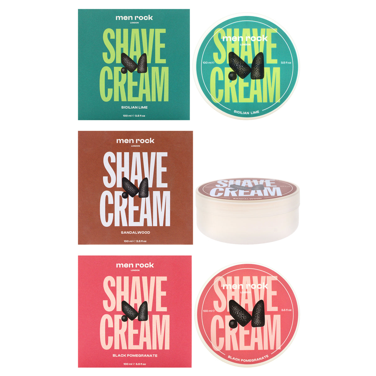 Men Rock Shave Cream Kit -Thefragrancemart.com