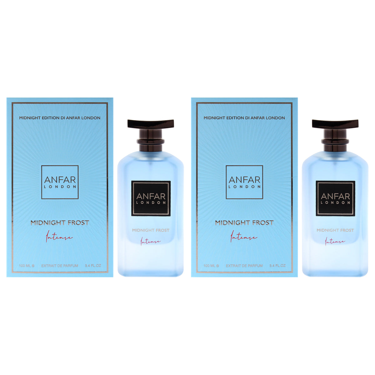 Anfar Midnigth Edition - Midnight Frost Intense - Pack of 2 Eau De Parfum-Thefragrancemart.com