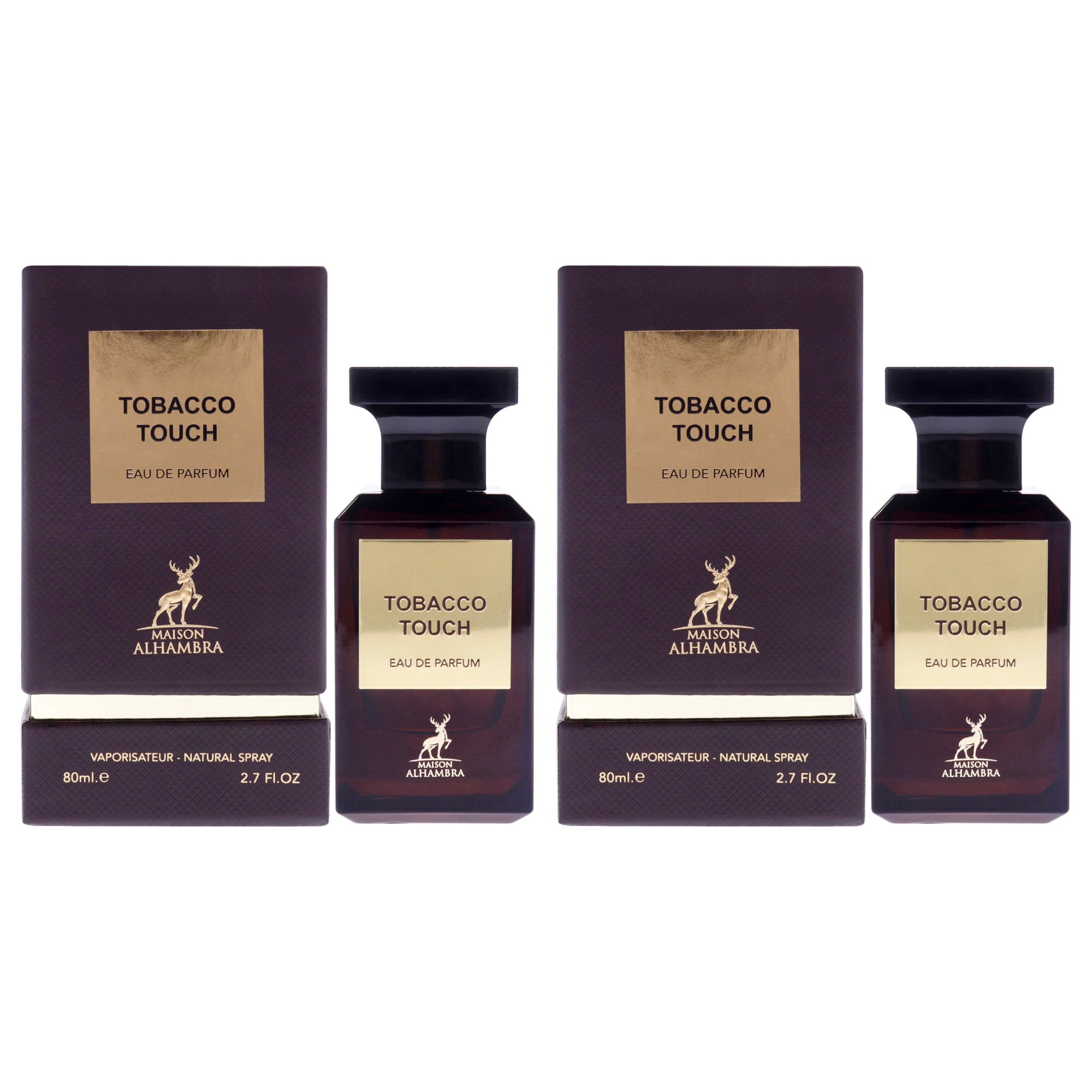 Maison Alhambra Tobacco Touch - Pack of 2 Eau De Parfum-Thefragrancemart.com