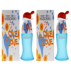 Moschino I Love Love Cheap and Chic - Pack of 2 Eau De Toilette-Thefragrancemart.com